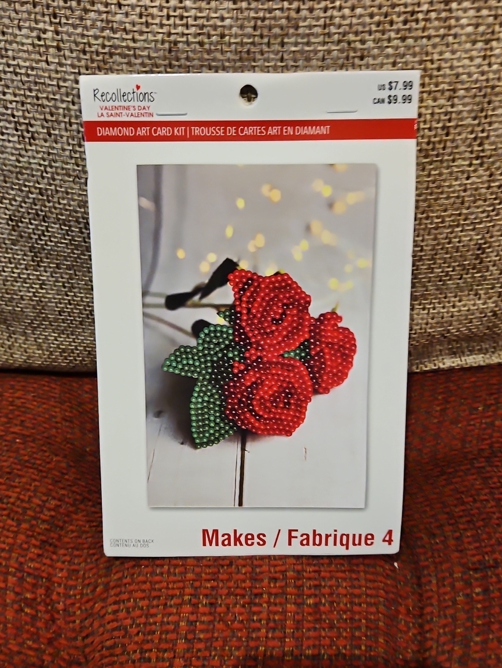 Rose Diamond Art Card Kit